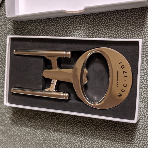 Star Trek The Original Series Enterprise Merch Bottle Opener NCC-1701 Metal - Picture 6 of 7